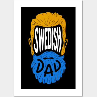 Swedish Dad - Vintage Beard Gift Posters and Art